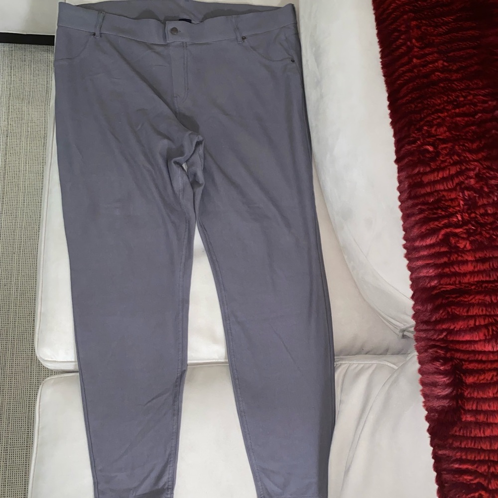 Women’s Plus Sz Hue brand grey jeggins leggings Sz: 3x